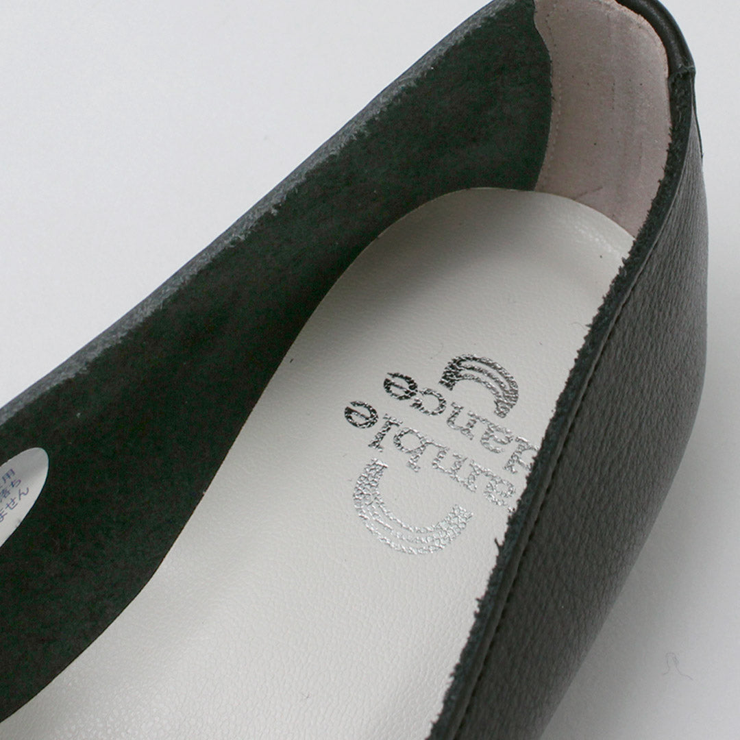 RAMBLE DANCE（ランブルダンス） シュリンクレザー リボンバレエ