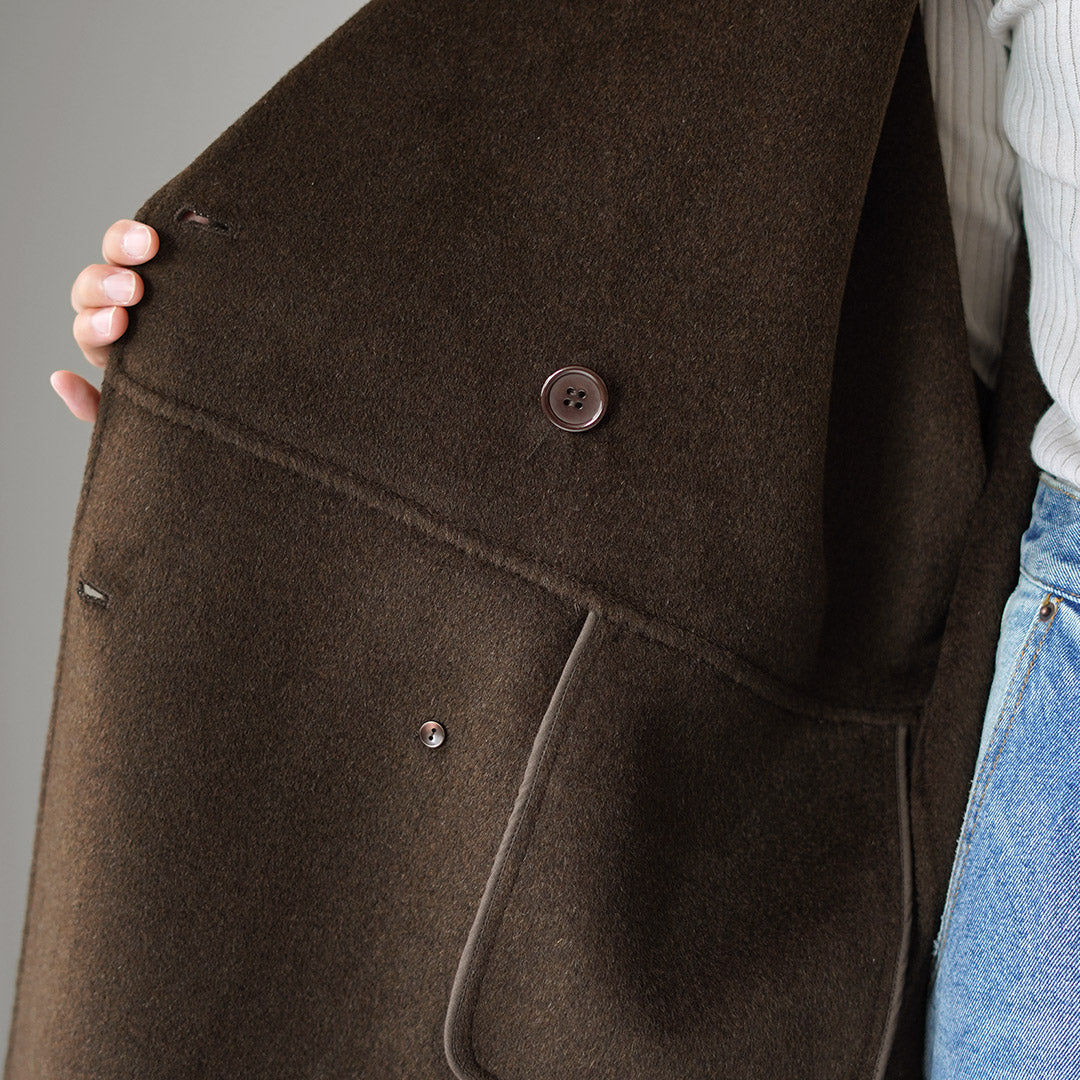 YENN（イェン） ダブル フェイス ピーコート / Pコート リバーコート