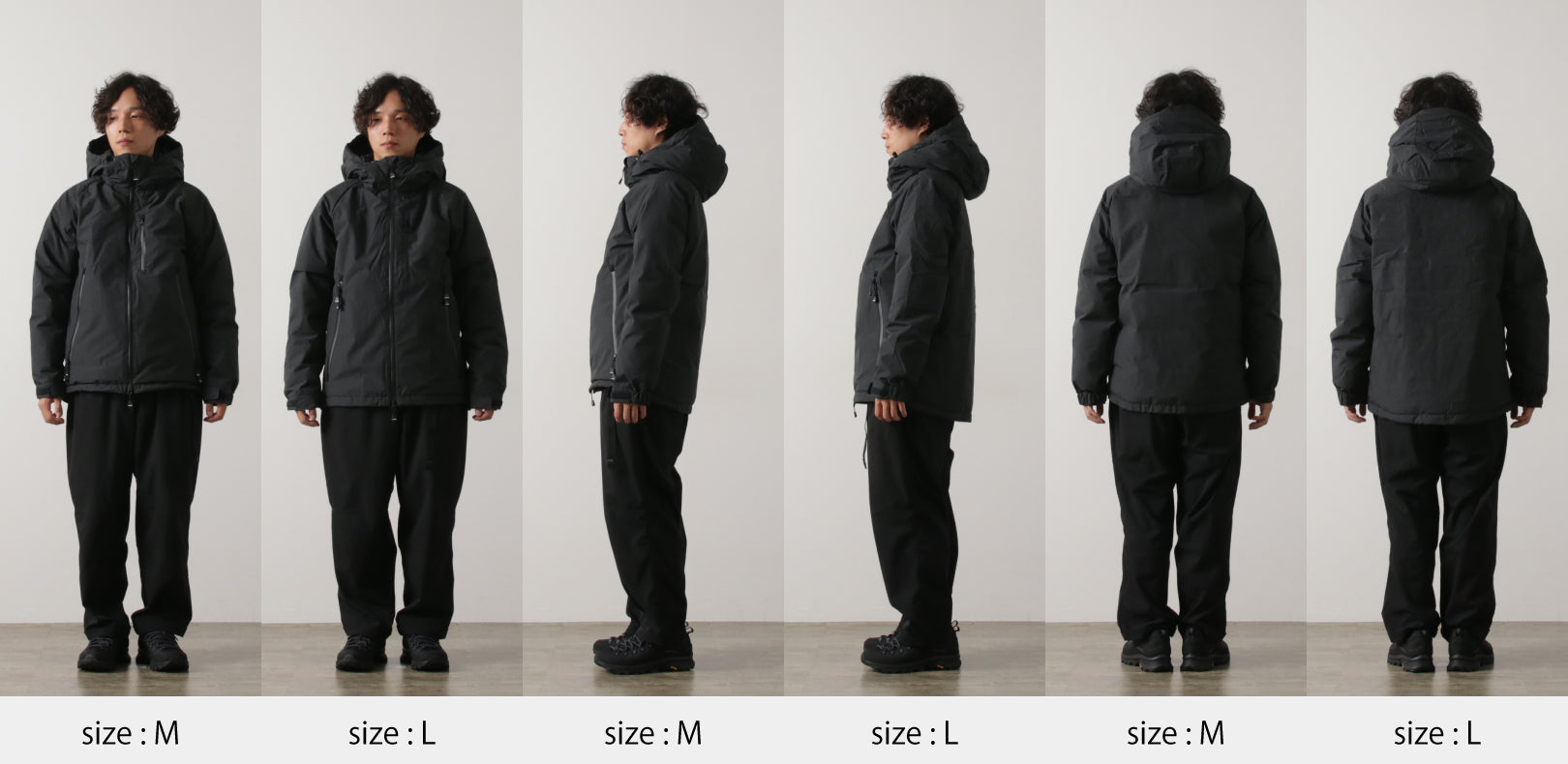 男性スタッフ16人で、「NANGA 別注 HINOC オーロラダウンジャケット