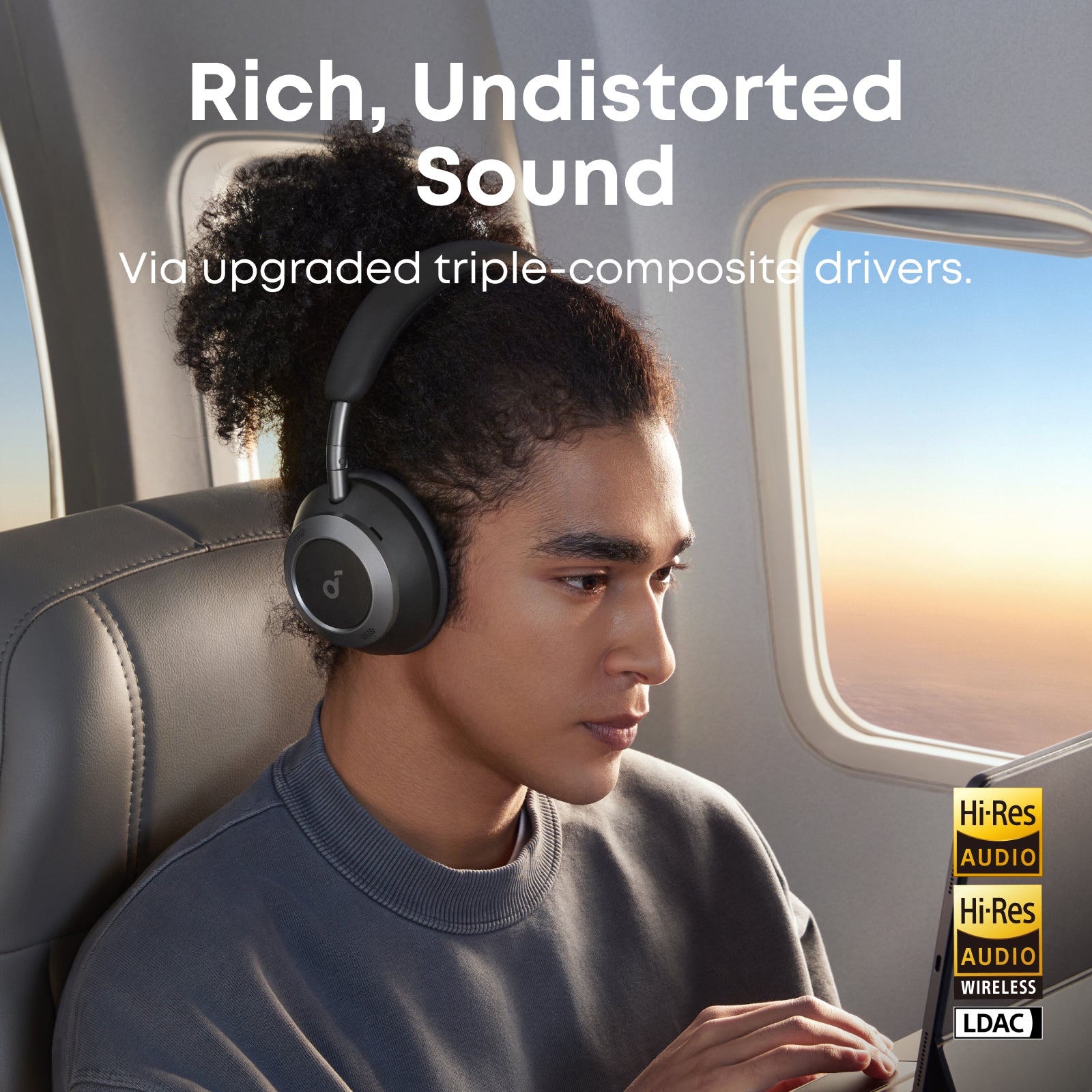 soundcore Space One Pro | Most Portable ANC Headphones for Commuters