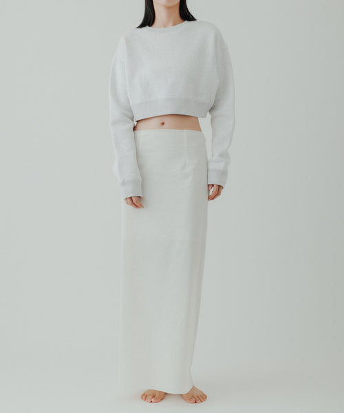 BIOTOP(ビオトープ) / 【yo BIOTOP】Cropped sweat shirt (トップス