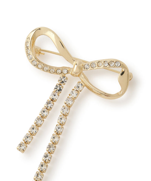 ROPÉ PICNIC(ロペピクニック) / ビジューリボンブローチ (アクセサリー