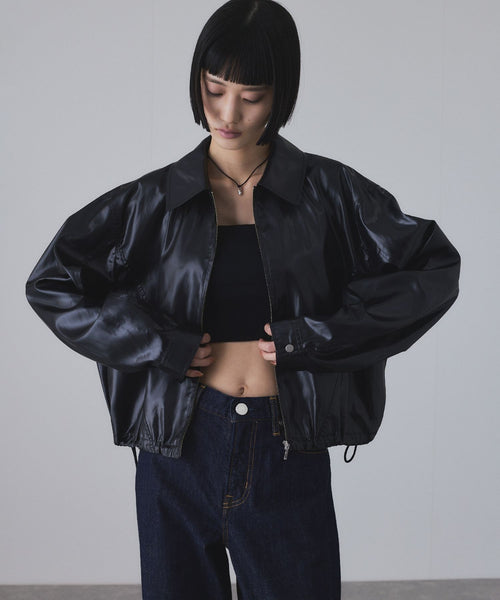 ADAM ET ROPÉ FEMME(アダム エ ロペ ファム) / レザーライクサテン