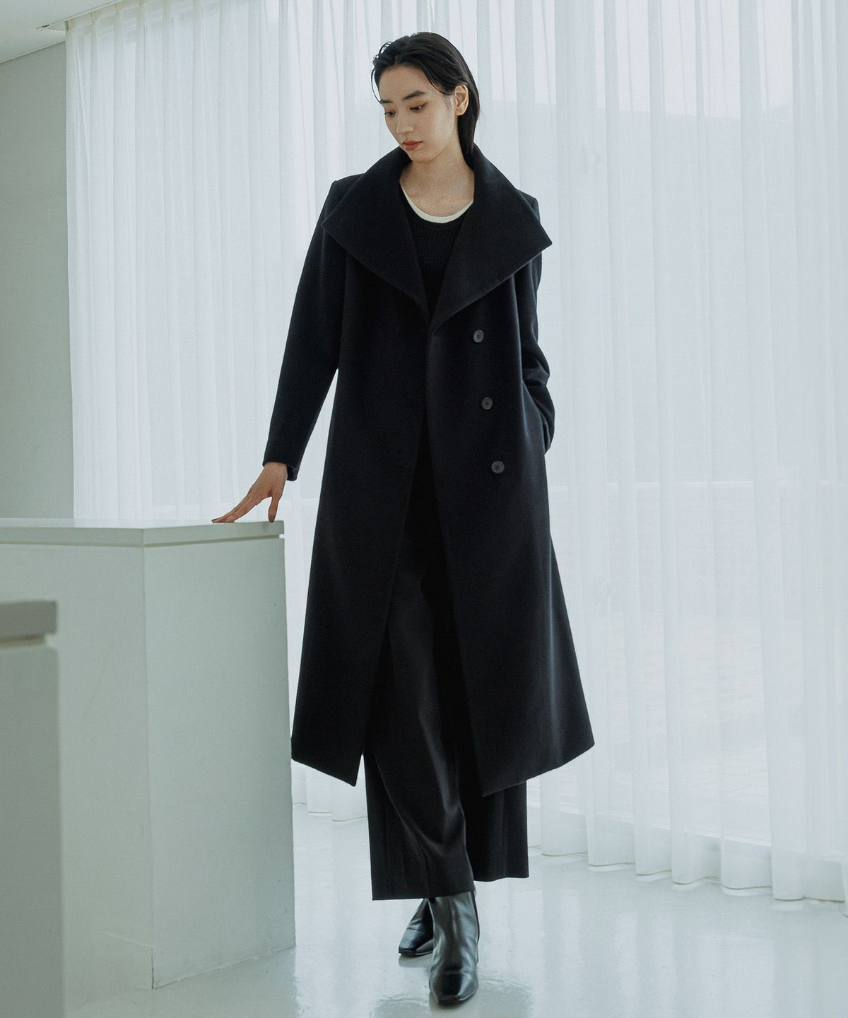 プレミアムカシミヤ ロングコート【逸品・マルチWAY】【25AW