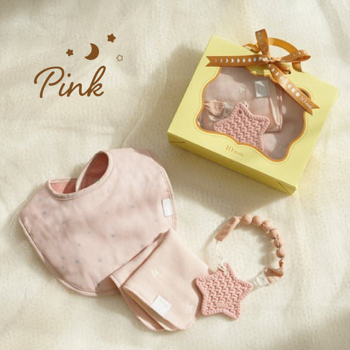 10mois (ディモア) プチギフトボックス スタイ 歯がため ハンカチ