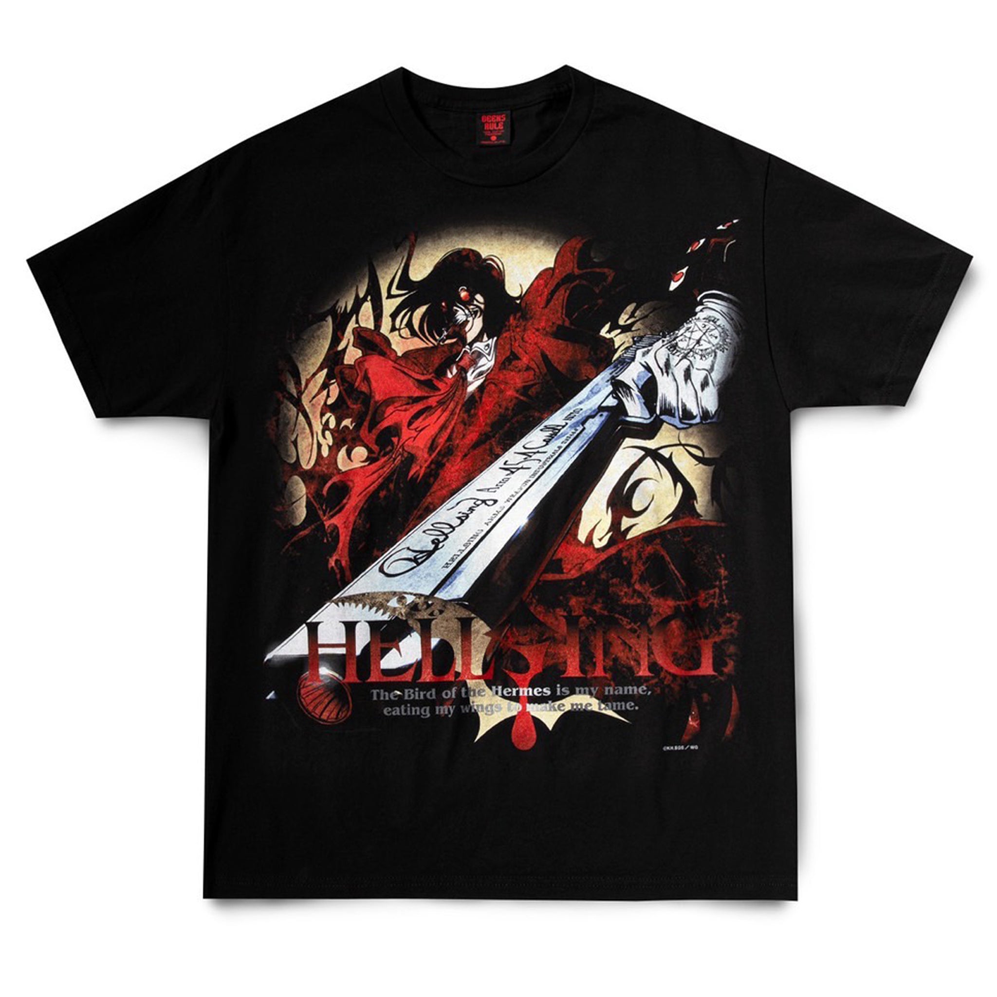 HELLSING OVA x GEEKS RULE 15 SILKSCREEN PRINTING T SHIRT