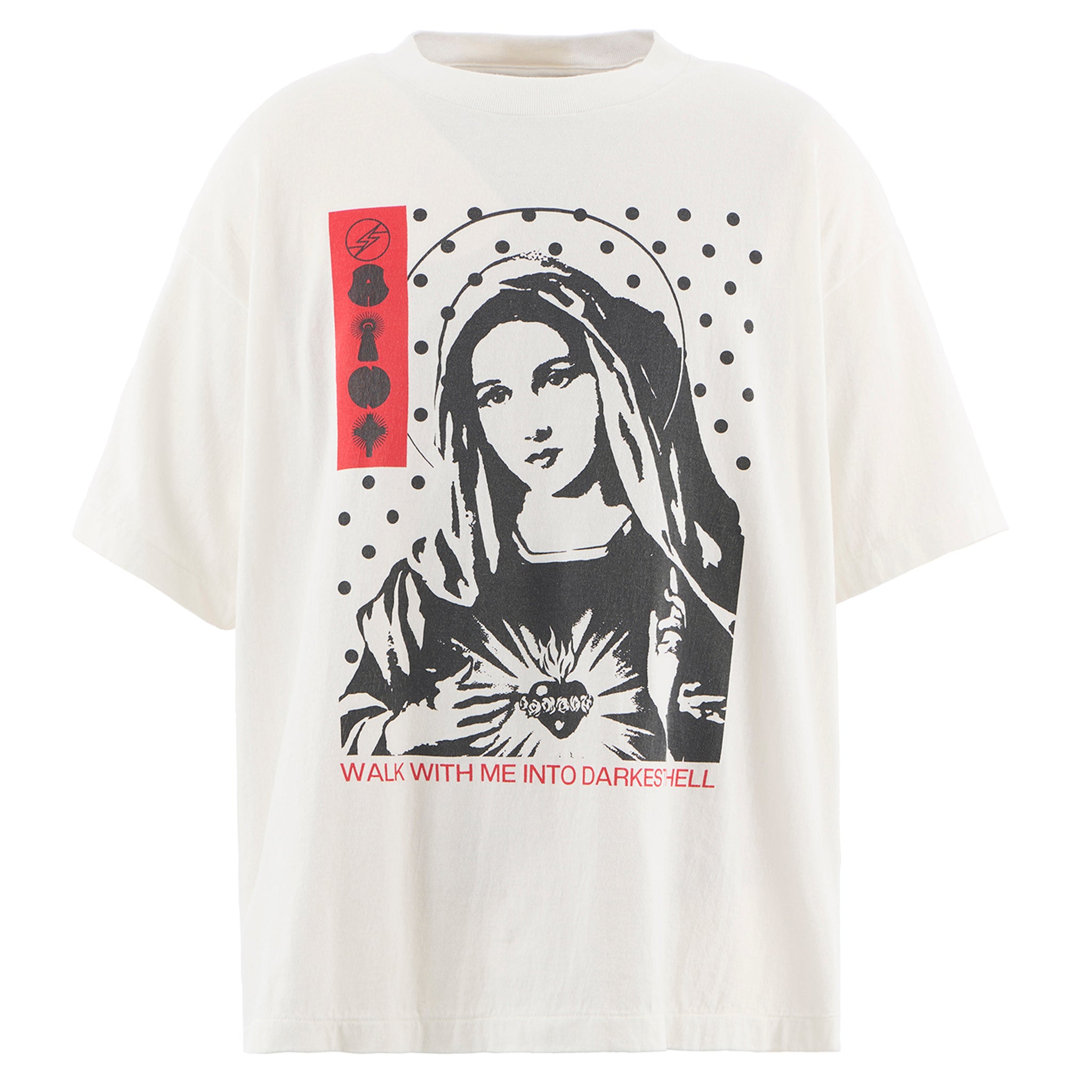 SAINT Mxxxxxx x Kosuke Kawamura KK _SS TEE / MARIA / WHITE | GR8