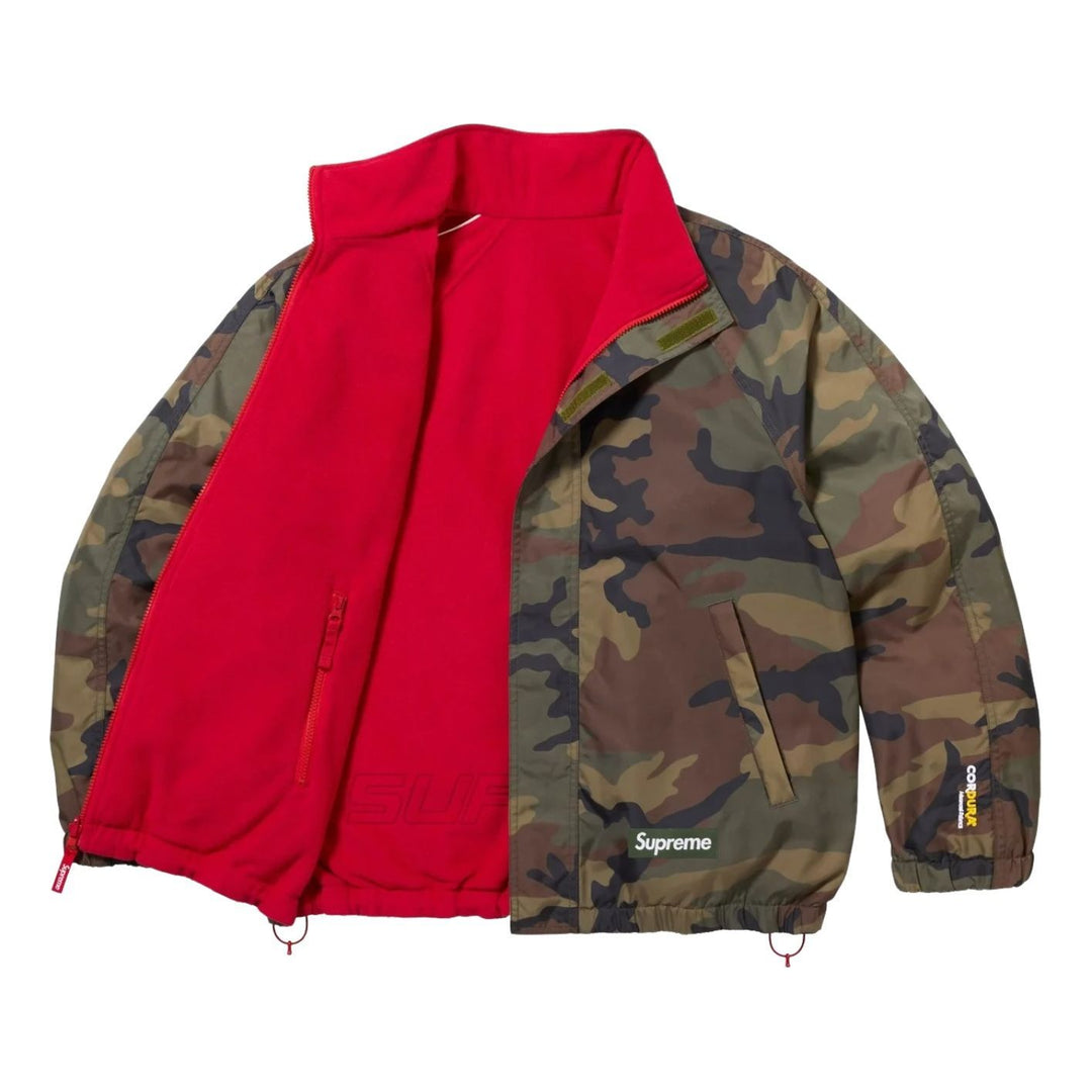 Supreme Polartec Reversible Track Jacket 'Woodland Camo' SUP-FW25