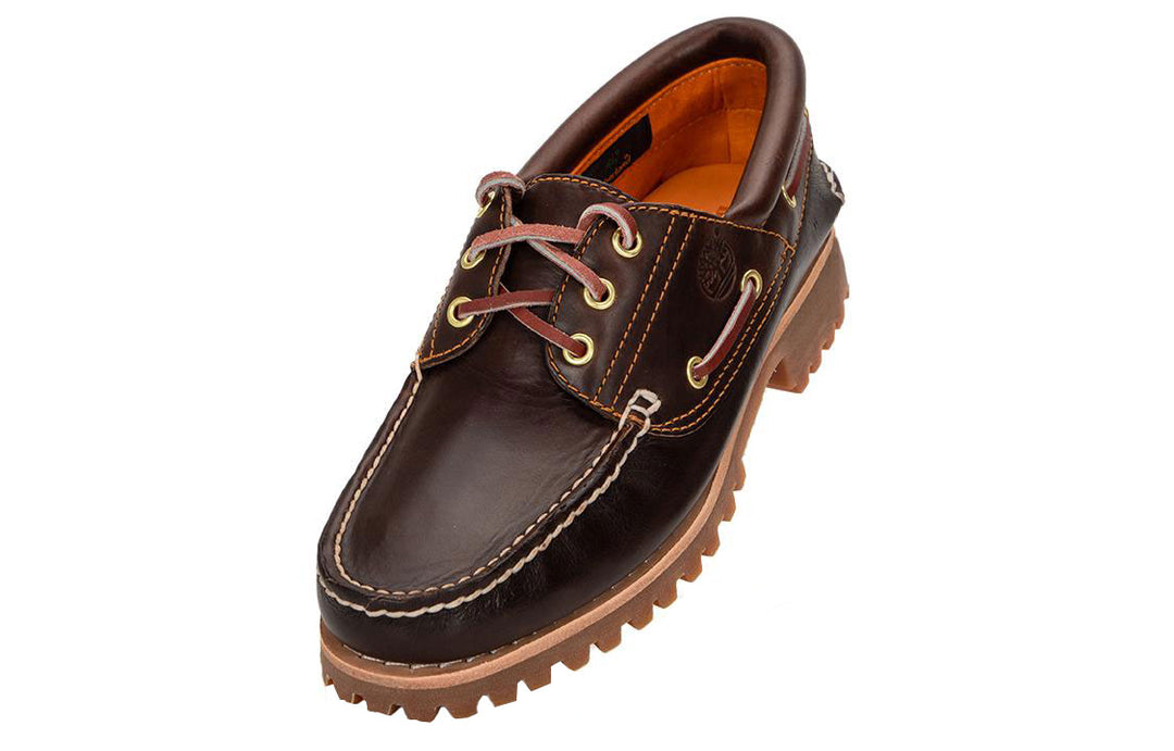 Timberland 3-Eye Lug Handsewn Boat Shoe 'Brown' 30003214