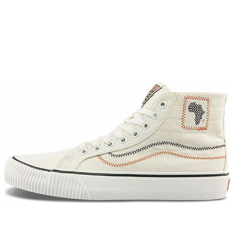 JUJU Surf Club x Vans SK8-HI 'White Orange Black' VN0A4BX6YQ1
