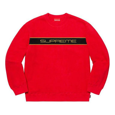 Supreme Cutout Logo Crewneck 'Red' SUP-SS20-595