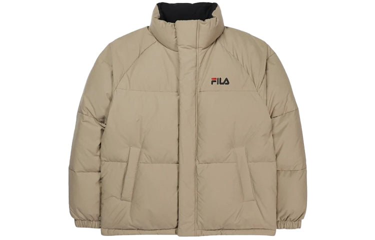 FILA Stay Warm Sports Stand Collar Reversible Down Jacket Couple
