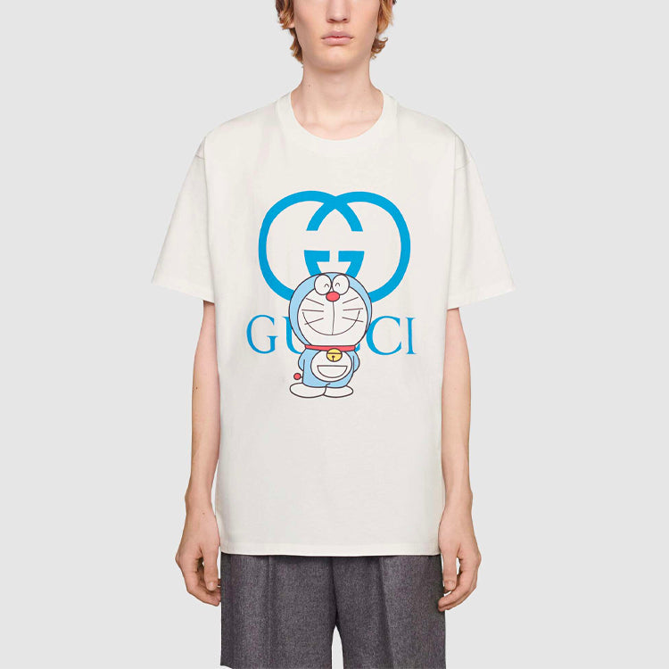 Gucci x Doraemon Oversized T-shirt 'White Blue' 616036-XJDEZ-9791