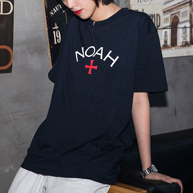 NOAH NYC Logo Tee Black Alphabet Short Sleeve Unisex NOAH-SS18-002