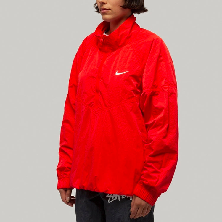 Stussy x Nike Crossover Long Sleeves Training Jacket Unisex Red