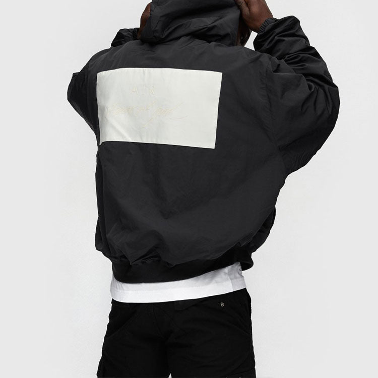 Nike X Fear Of God Hooded Bomber Jacket Black & Fossil BV4408-010