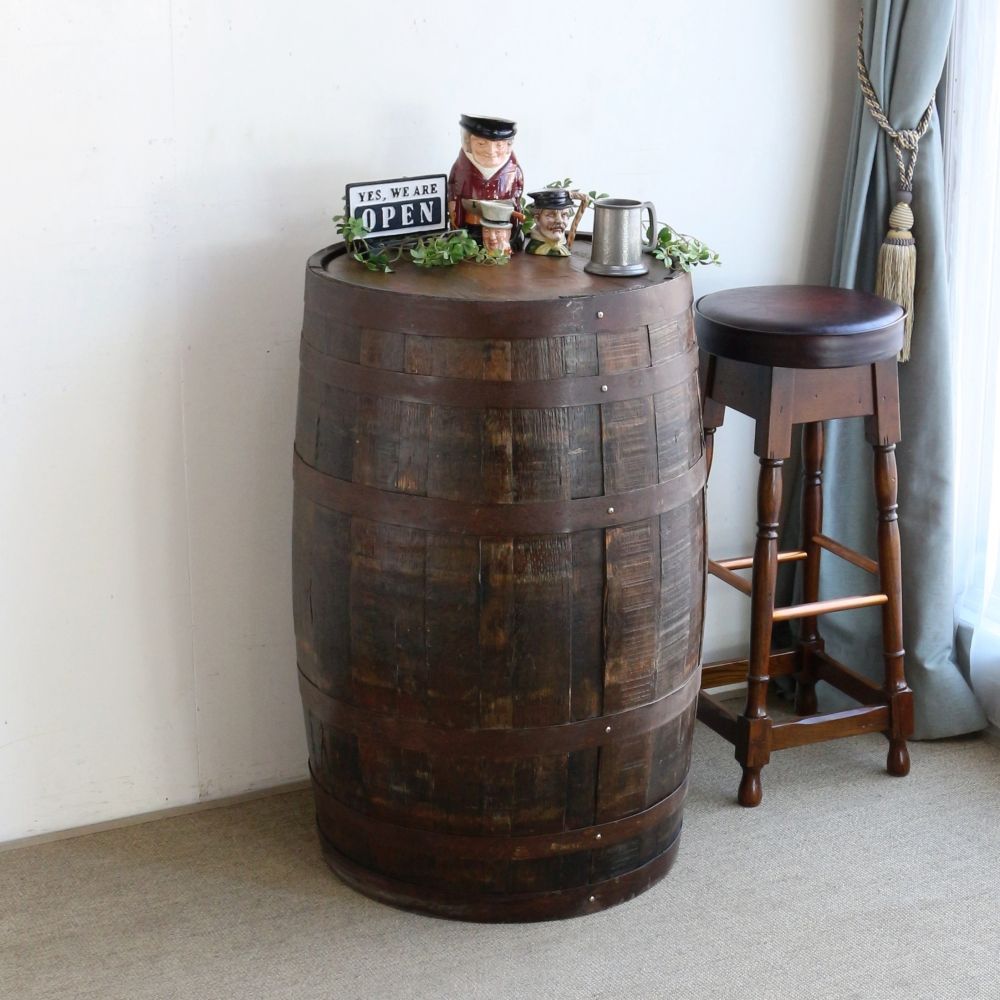 個性的なテーブルとして使っちゃお♪ ヴィンテージ 樽 AA1-BARREL