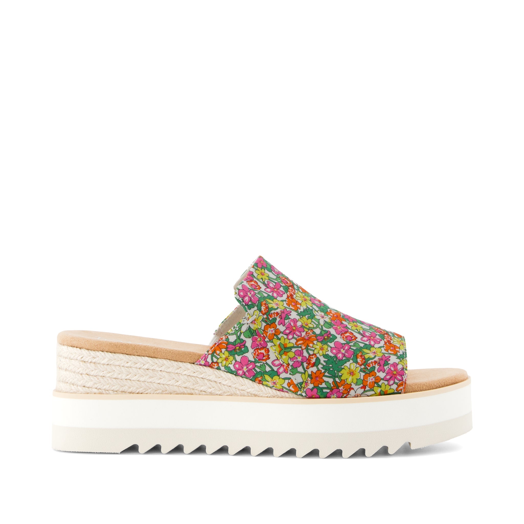 Diana Mule Roses Liberty Print Wedge Sandal | TOMS