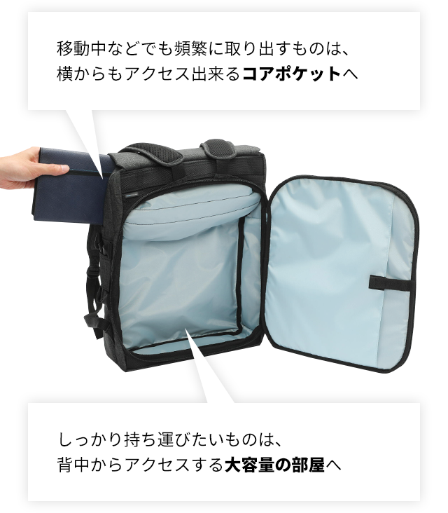 かわるビジネスリュック mini