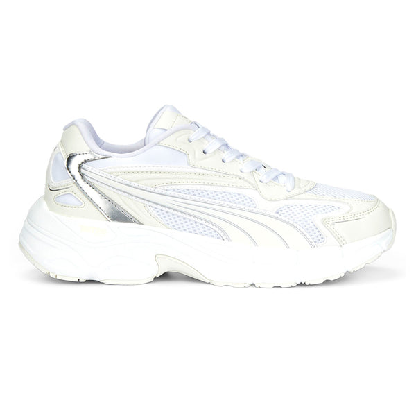 Shop White Womens Puma Spina Nitro Basic Lace Up Sneakers – Shoebacca