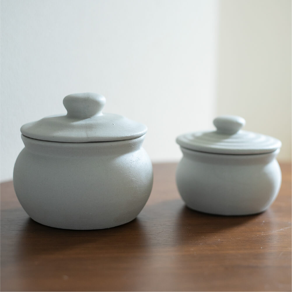 弥満丈欅窯 ふた付かめ（2合）無釉 ｜のレン神楽坂【公式通販】発酵