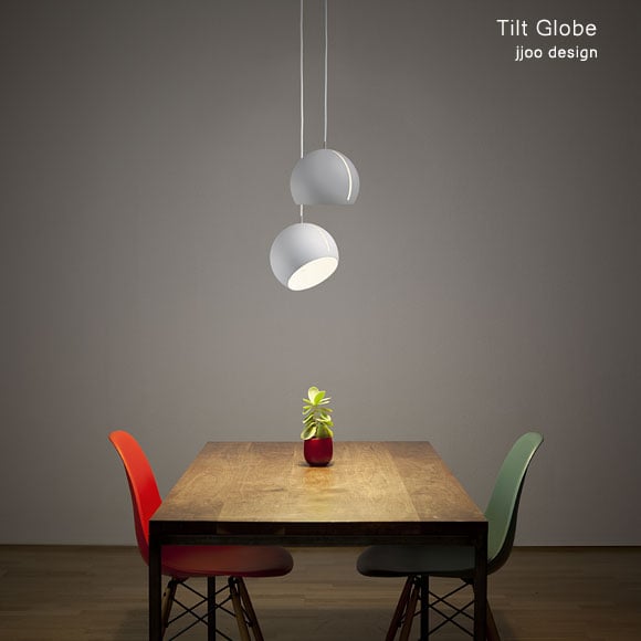 Tilt Globe 黒シェード/赤コード Φ200mm - YAMAGIWA OnlineStore