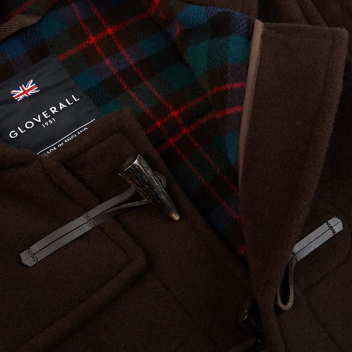 Gloverall | Brown Wool Morris Duffle Coat | Fine Menswear since 1906
