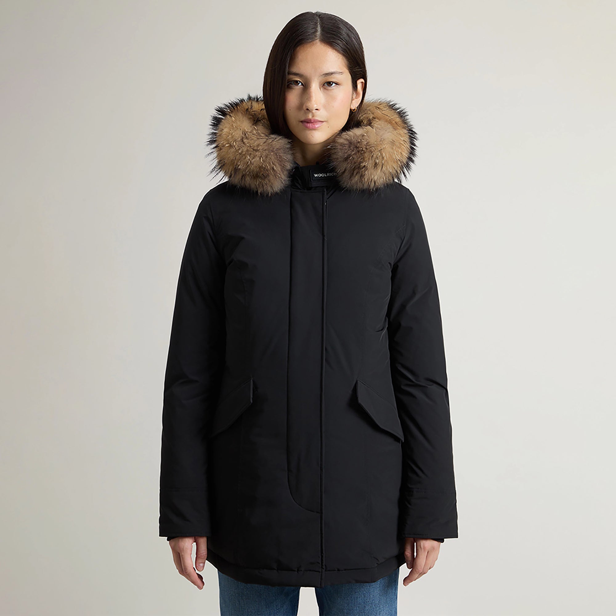 Woolrich Women's Luxury Arctic Parka - Black | British Attire