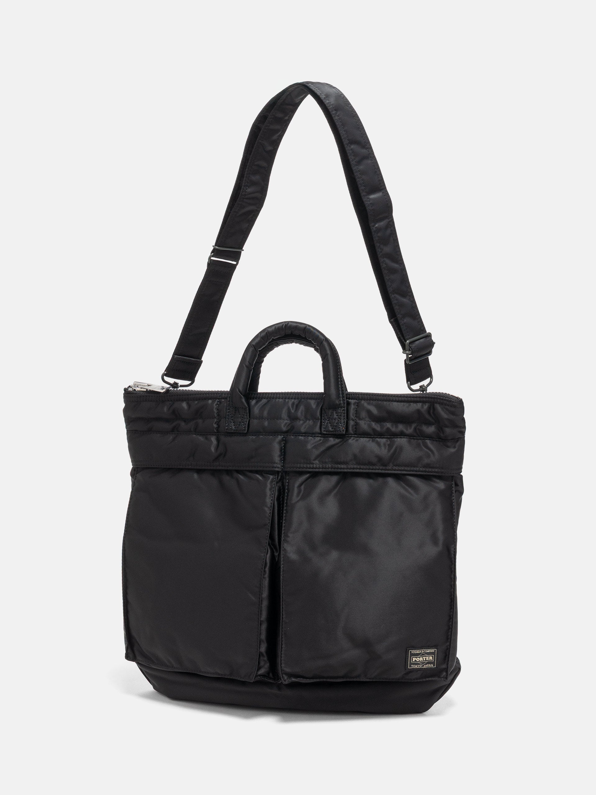 PORTER TANKER Sling Bag w/ Zip Black | HAVEN