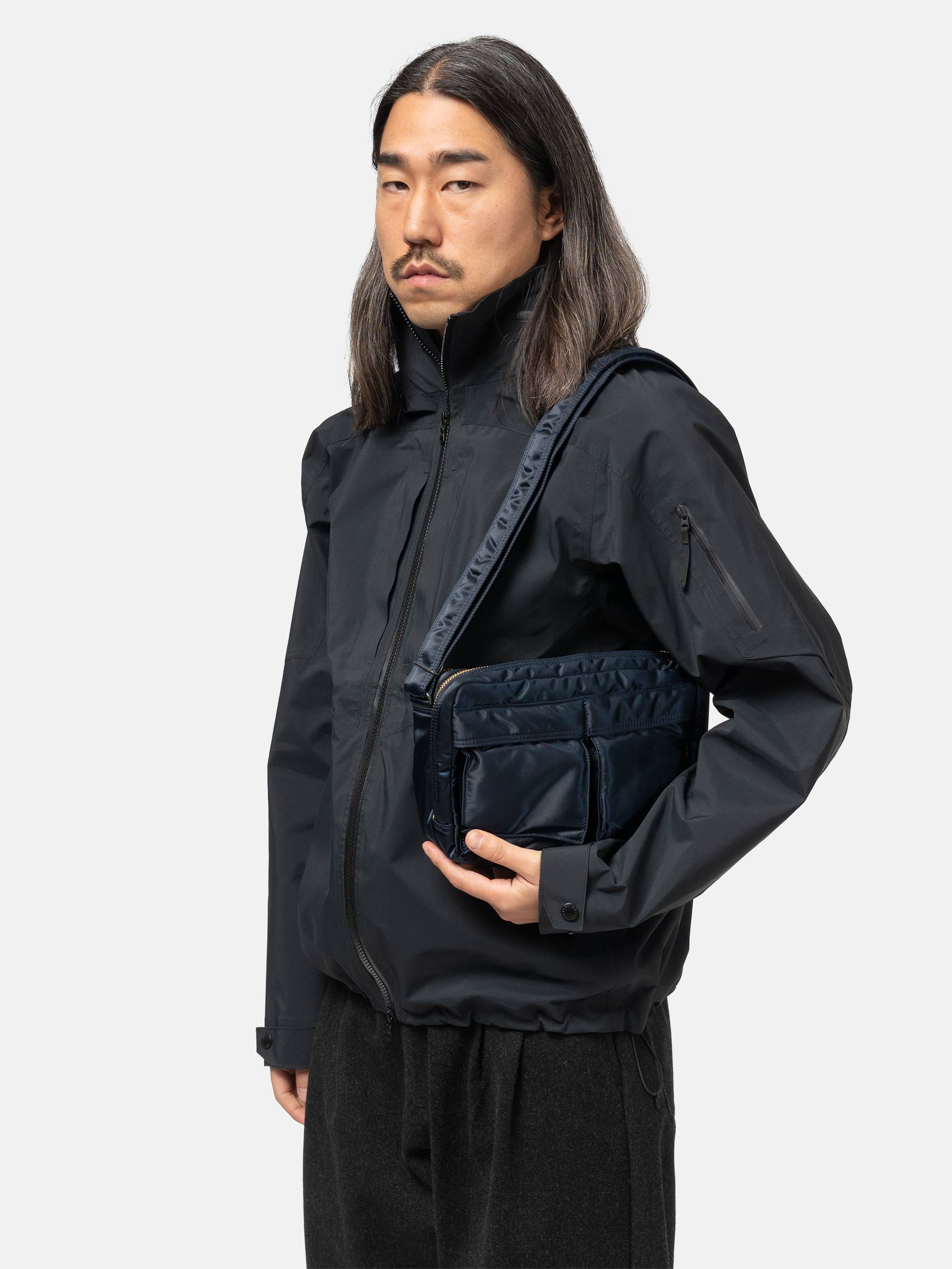 PORTER TANKER Sling Bag w/ Zip Black | HAVEN