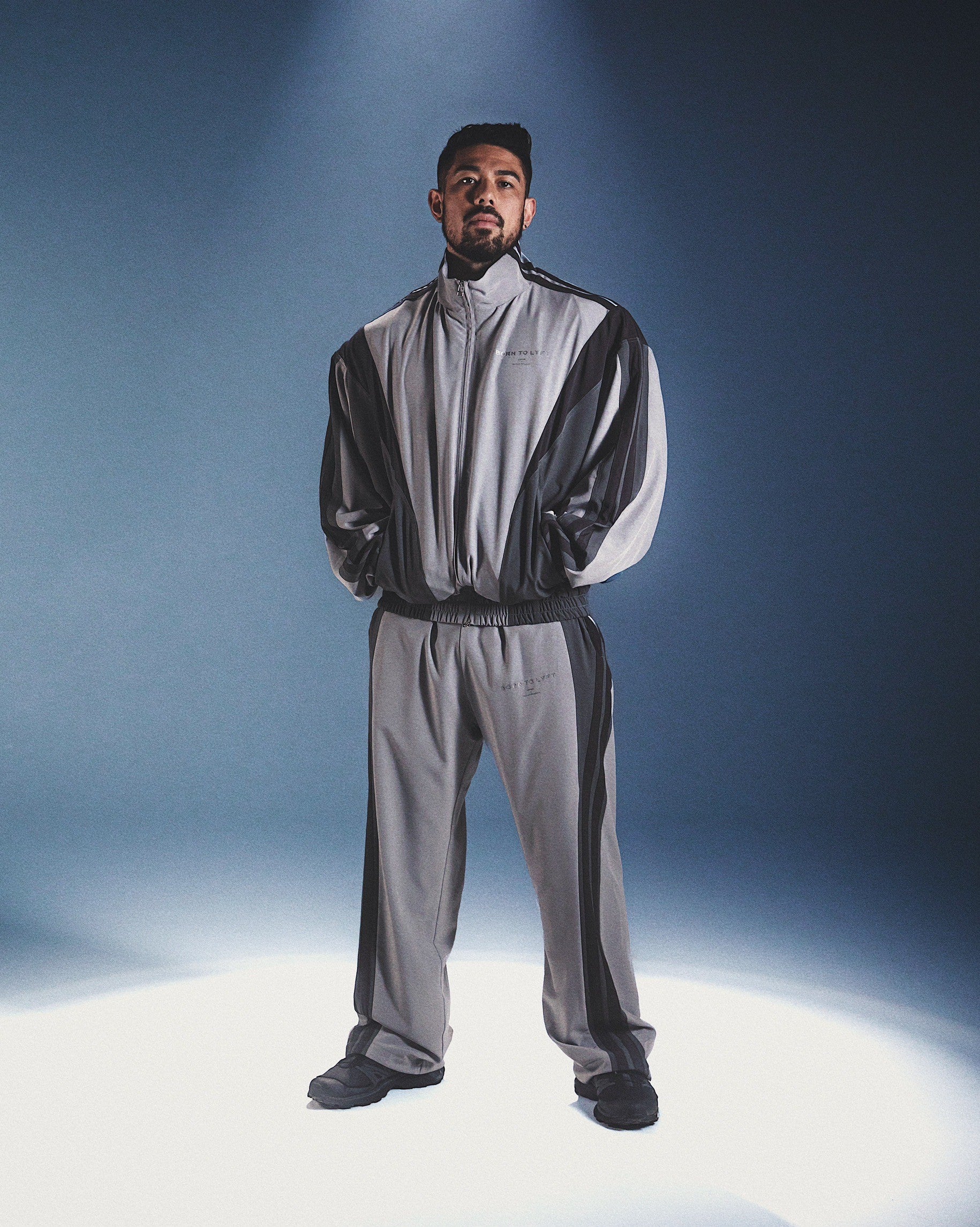 2Line Oversize Track Jacket - Grey – LÝFT