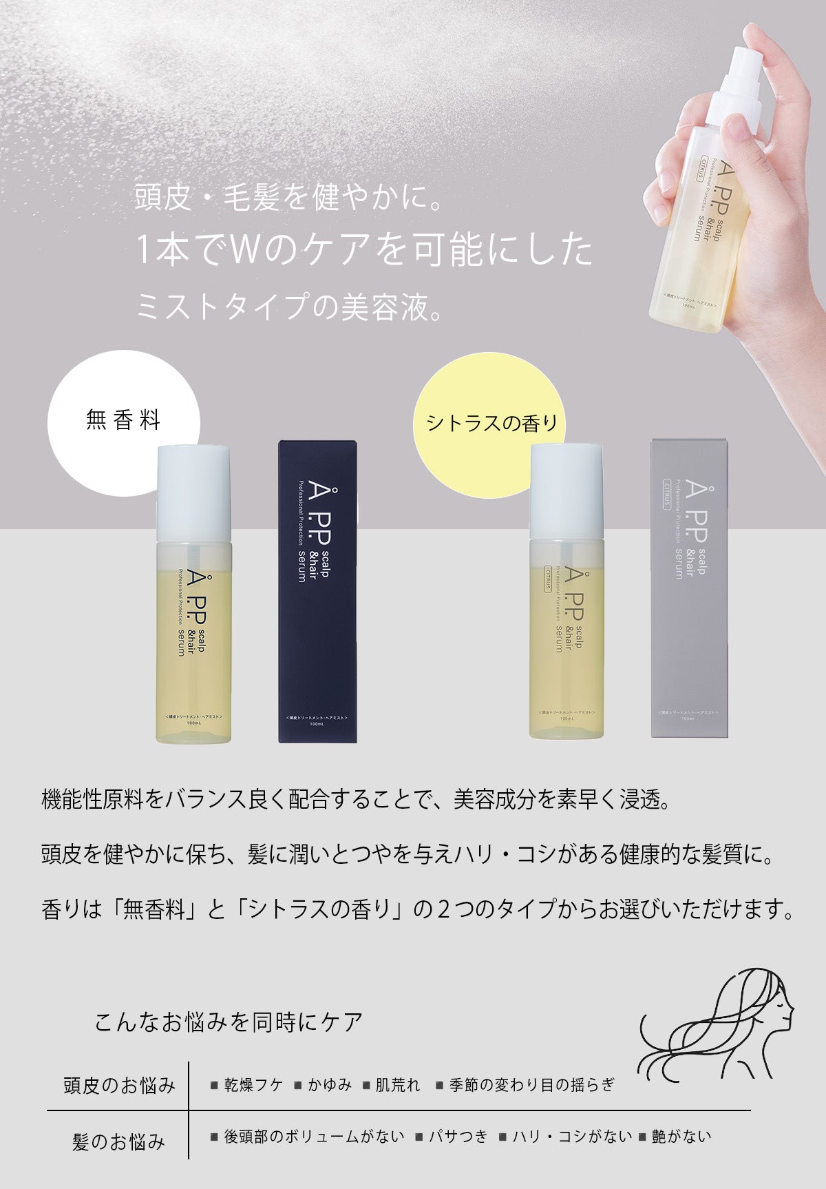 正規品】 カエタステクノロジー A P.P. スカルプ＆ヘアセラム 100ml