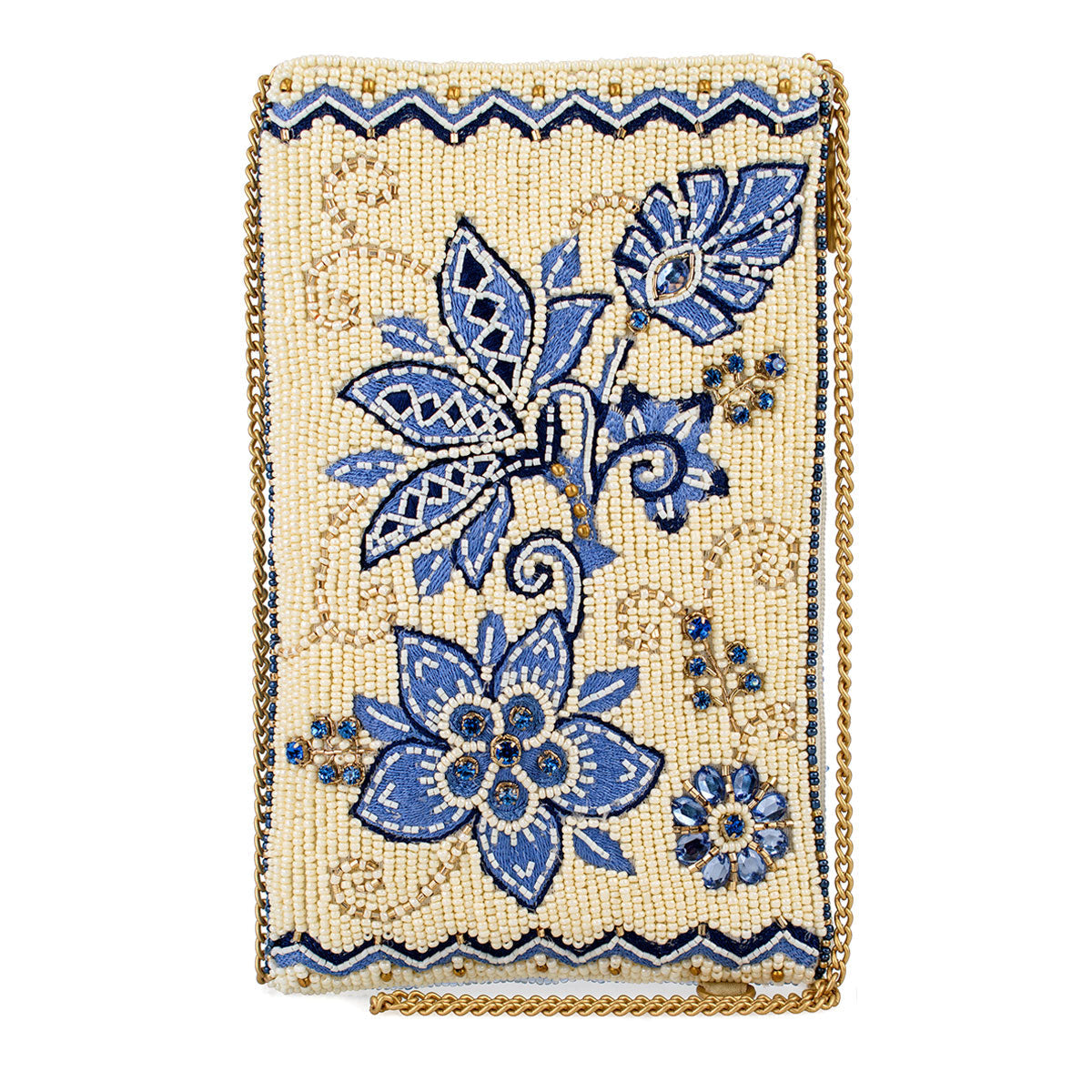 Easy Street Beaded Floral Crossbody Phone Bag - Mary Frances