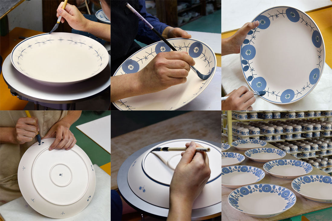 BLOOM」手仕事の連続でできあがる瑠璃色の環 | 白山陶器直営オンライン