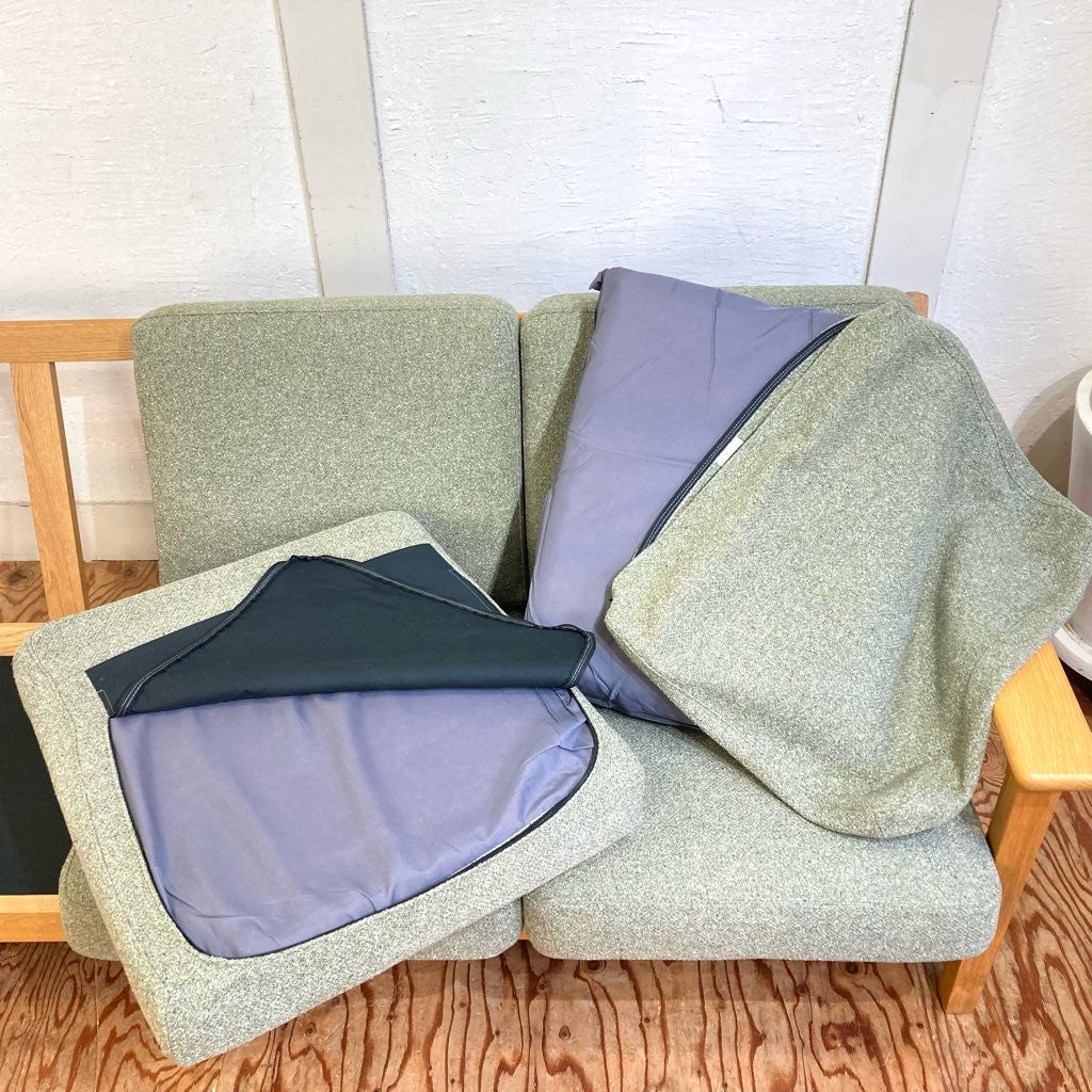 ウニコ / unico ヴィスカ / VISKA 3人掛け ソファ グリーン 中古 北欧