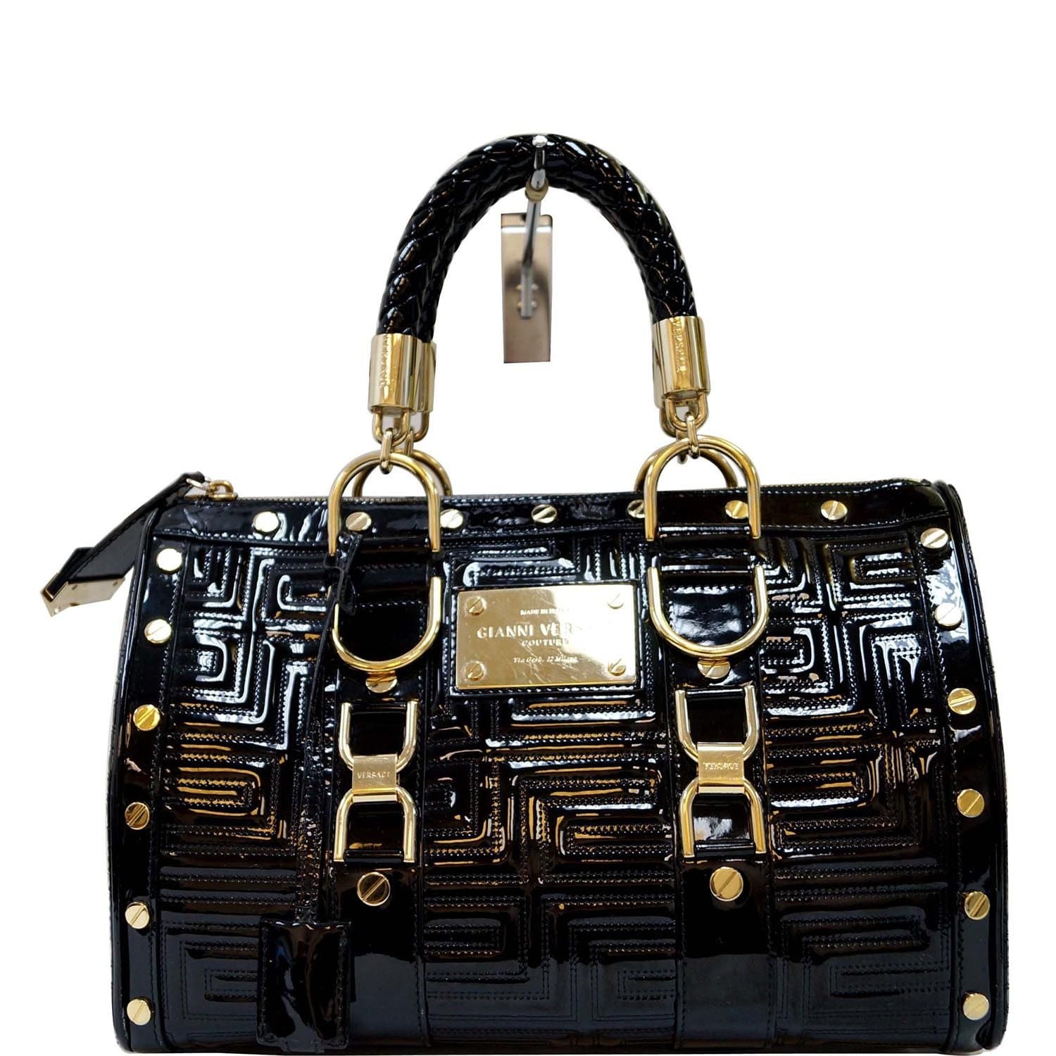 Gianni Versace Patent Leather Couture MADONNA Snap Out Of It Bag