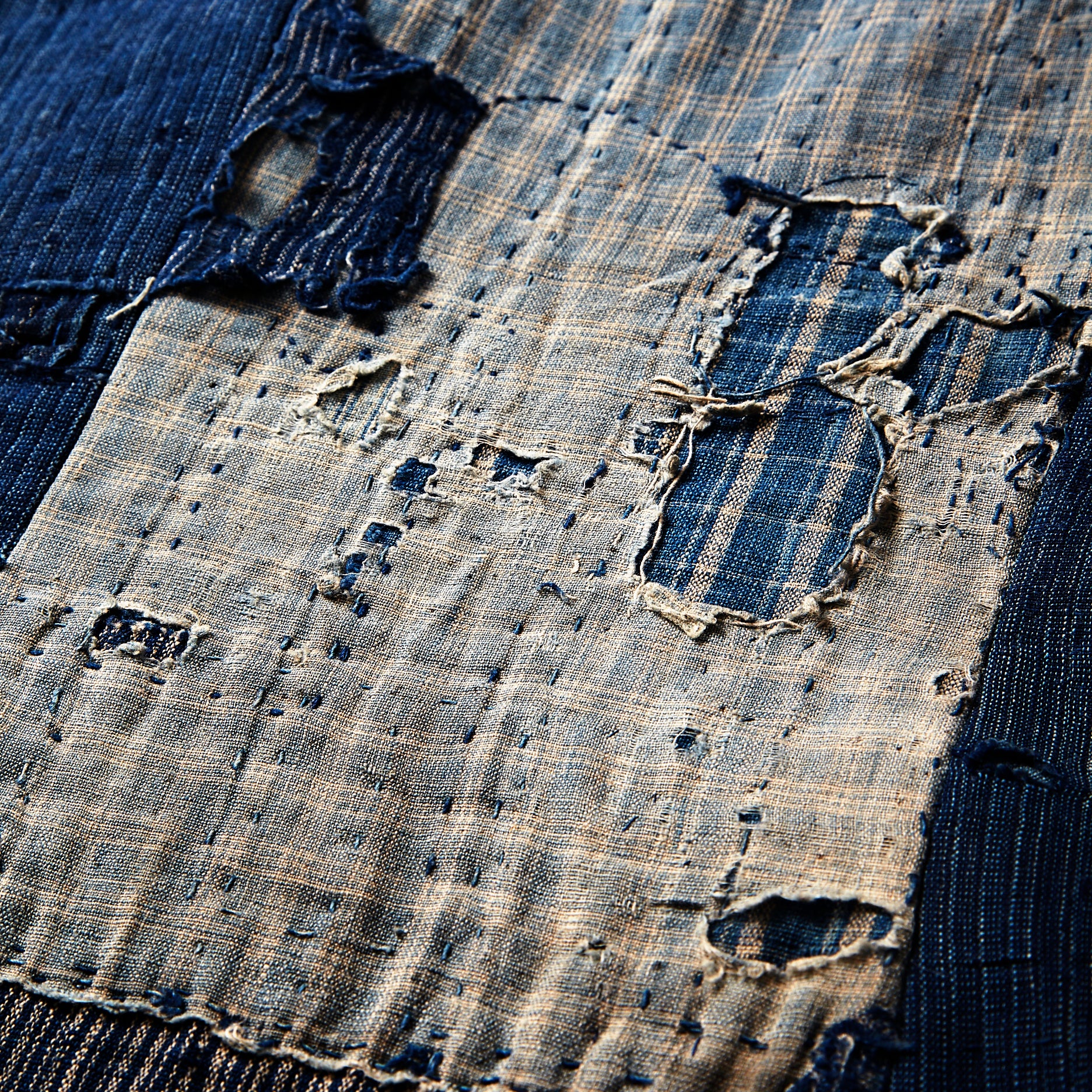 3kg厚手 究極の襤褸敷物 退廃的 boro japan vintage 3kg厚手 究極の