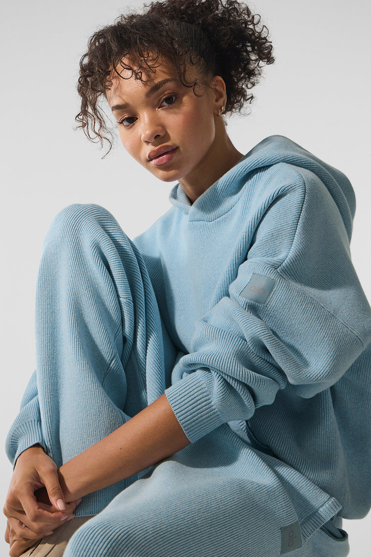 Scholar Hooded Sweater - Celestial Blue Heather | ALO