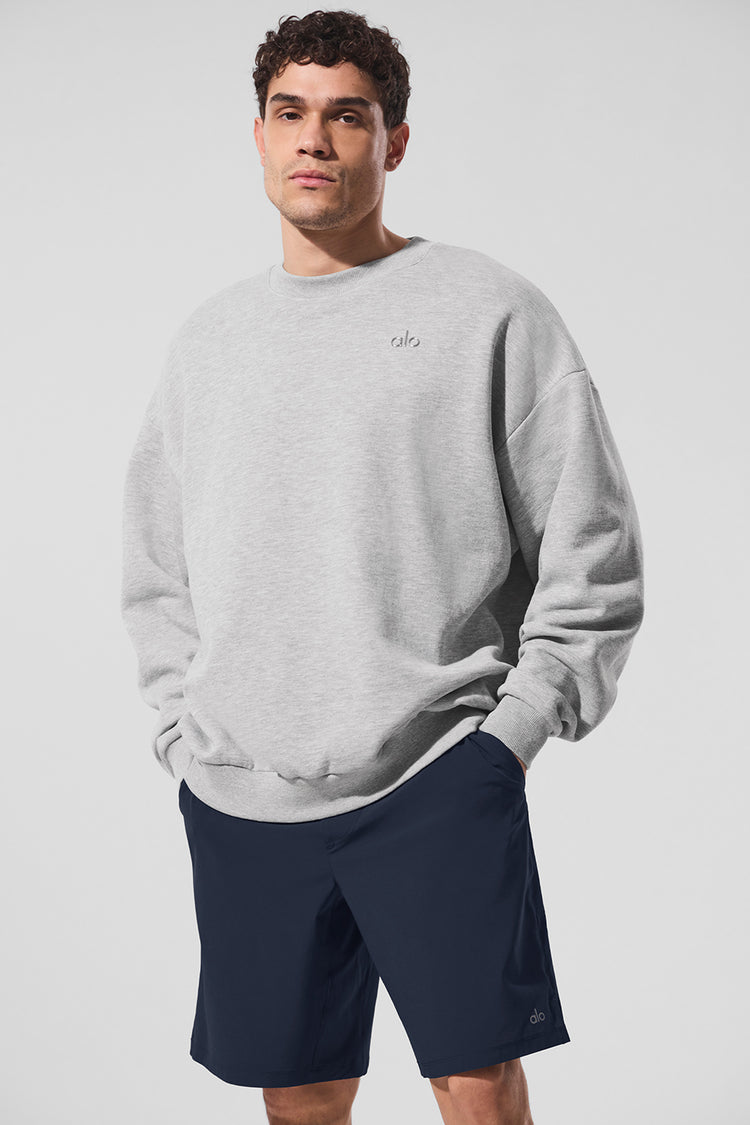 Accolade Crew Neck Pullover - Athletic Heather Grey | ALO