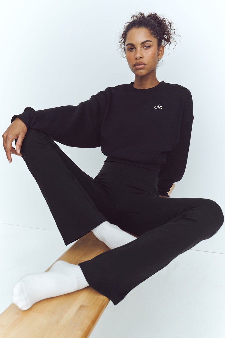 Airbrush High-Waist 7/8 Bootcut Legging - Black | ALO