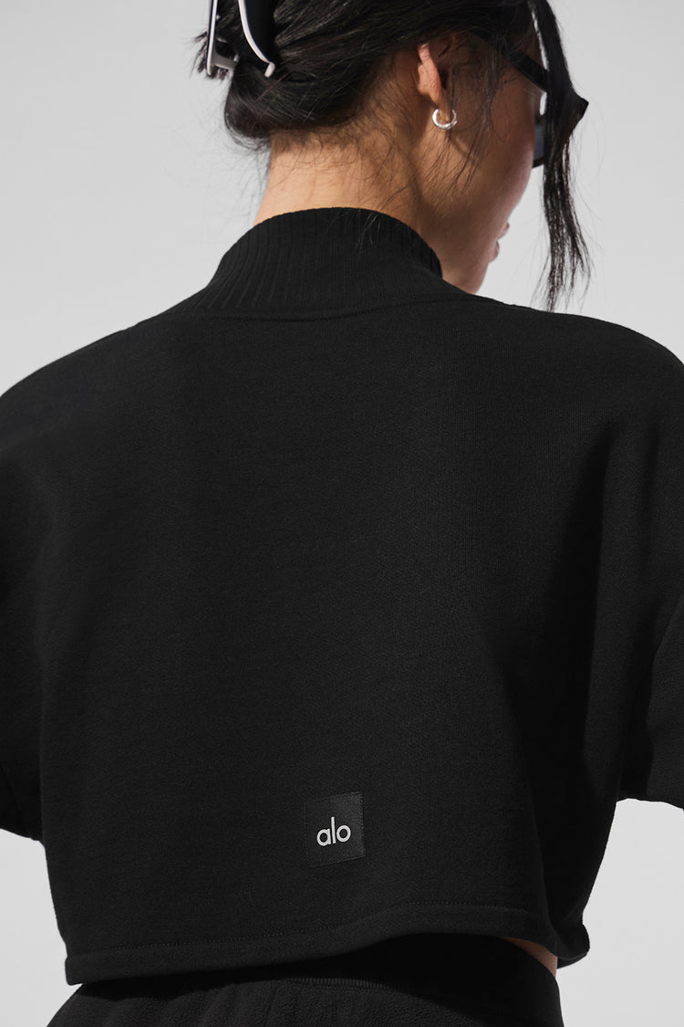 Cropped Serenity Coverup - Black | ALO