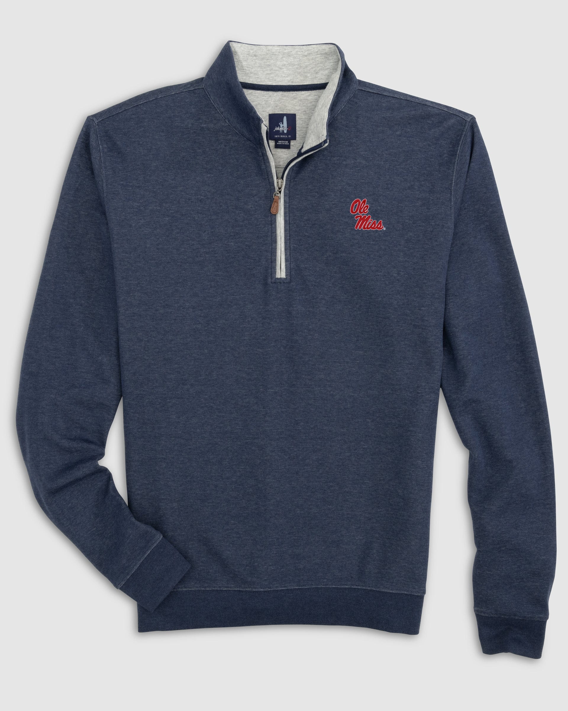 Ole Miss Rebels Sully Quarter-Zip - Stacked Logo by Johnnie-O