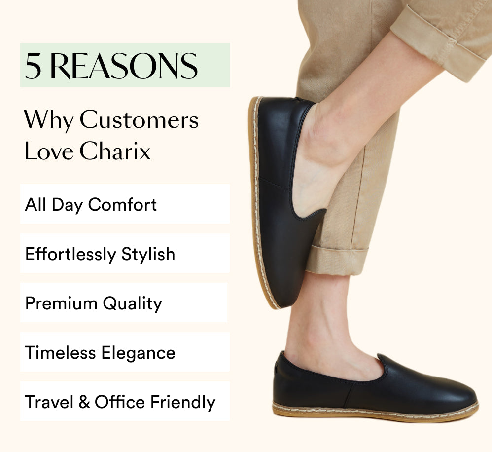Black - Slip On Shoes for Women | Charix