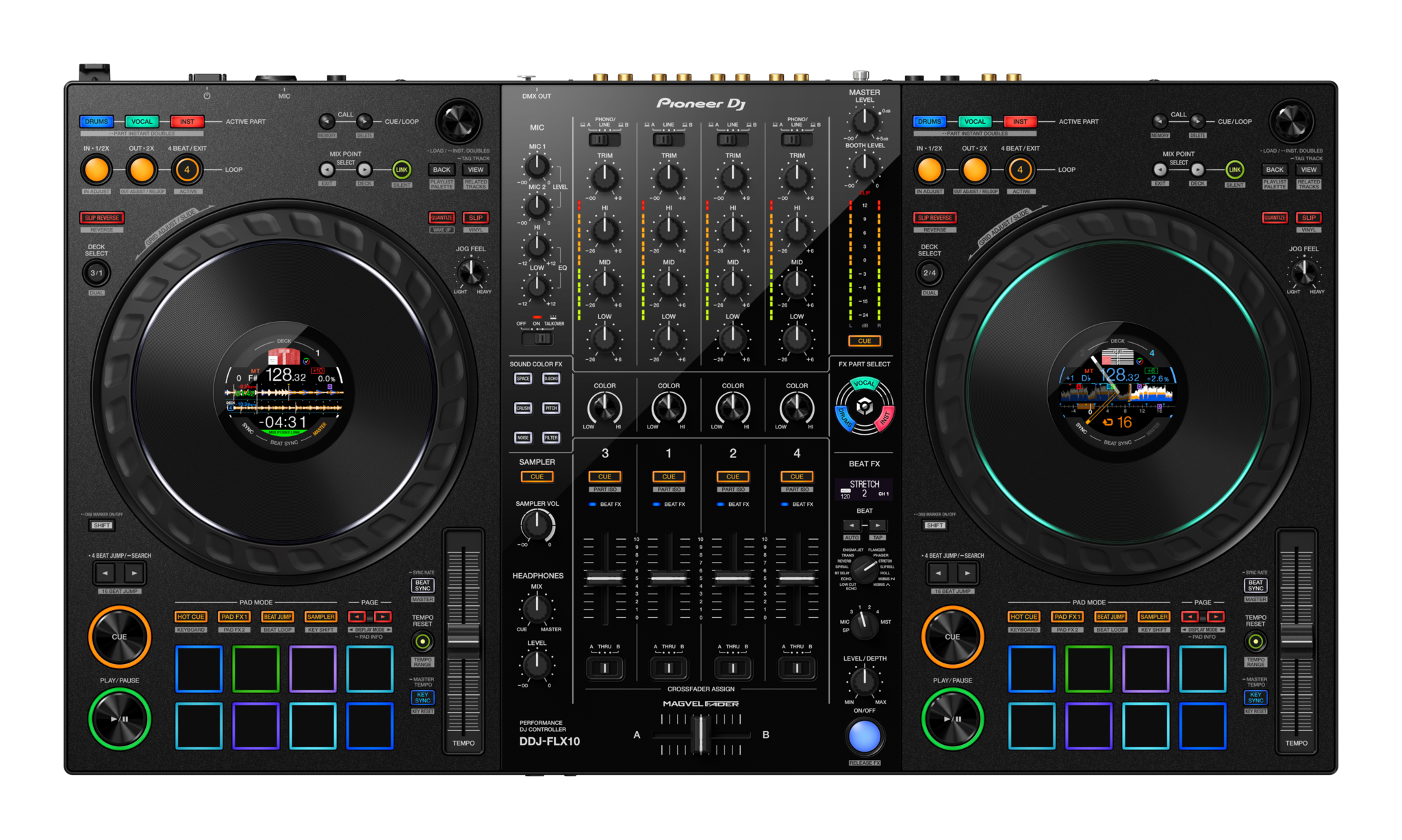 Pioneer DJ DDJ-FLX10: 4-channel Performance DJ Controller - Mile