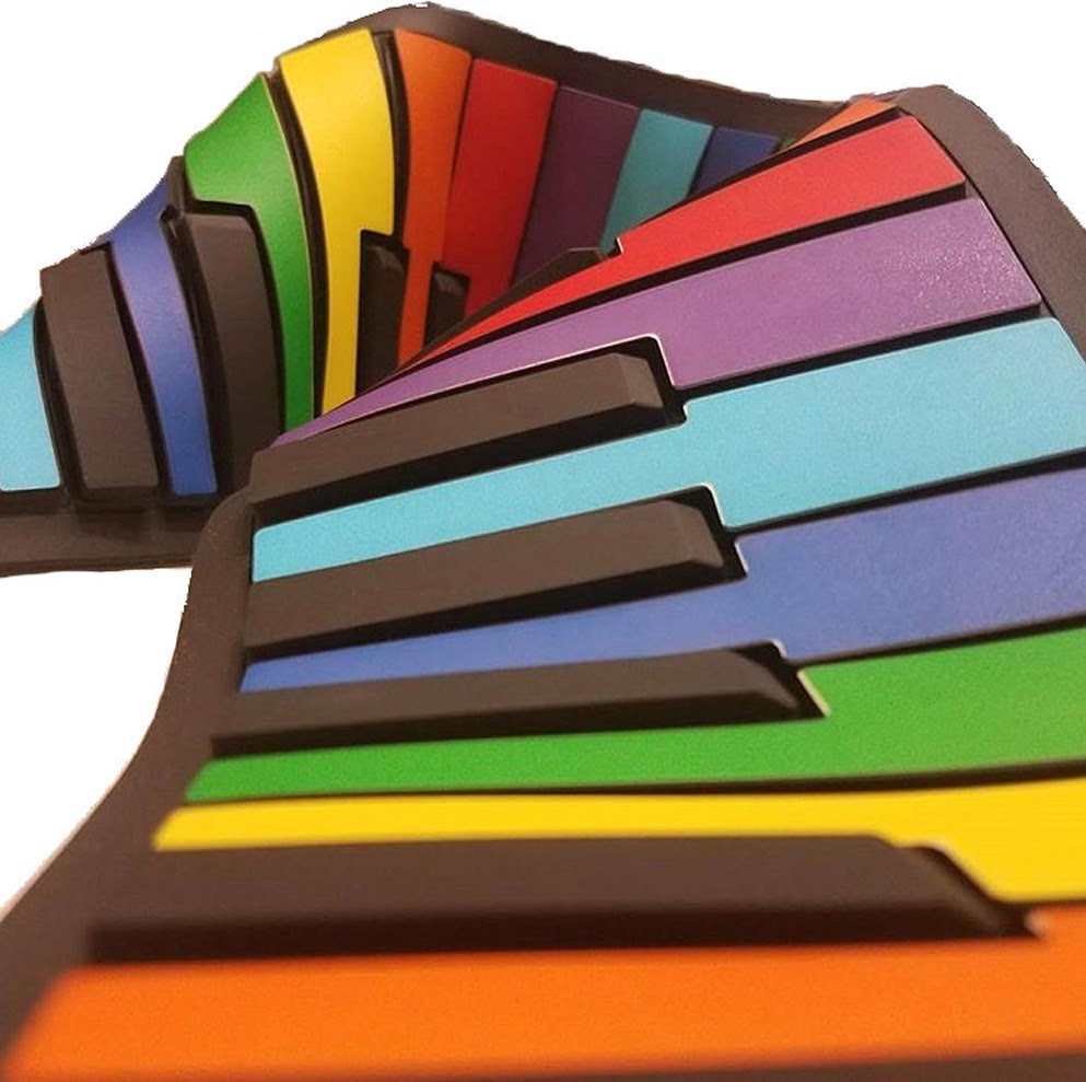 Rock N' Roll It! Rainbow Piano - Kidstop toys and books