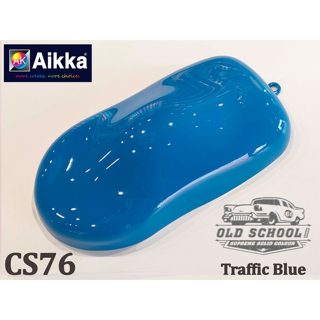 AIKKA CS76 TRAFFIC BLUE OLD SCHOOL SUPREME SOLID COLOUR 2K PAINT