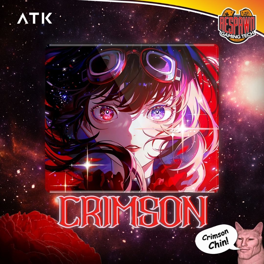 ATK Tempered Glass Mouse Pad - Crimson [Limited Edition] – Respawn