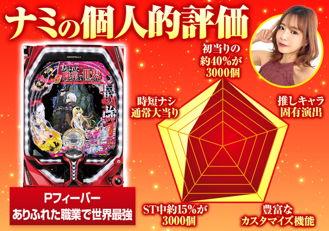 パチンコ新台『Pフィーバーありふれた職業で世界最強』のST性能や