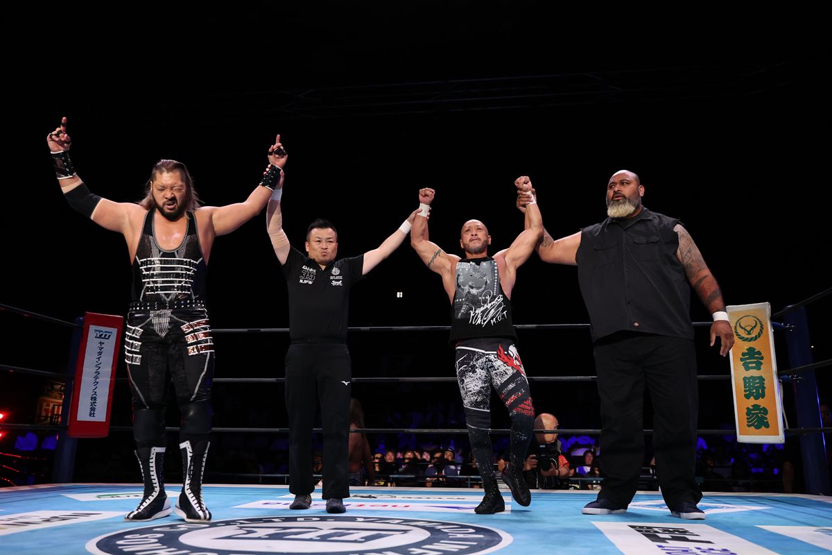 新日本】EVILがまさかの“正々堂々”宣言！棚橋との前哨戦でH.O.T.の介入