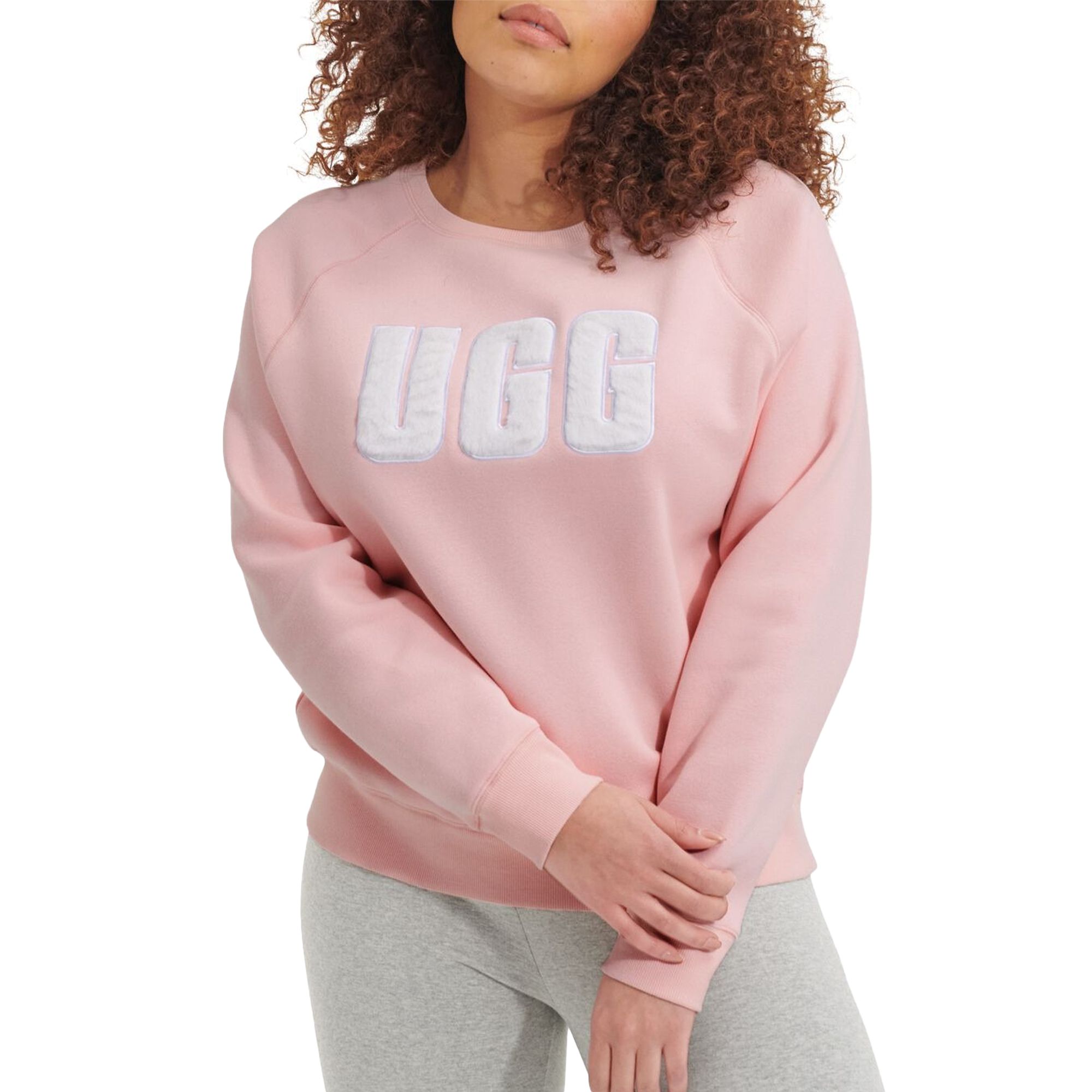 UGG Madeline Fuzzy Logo Crewneck Sweater Women | Plutosport